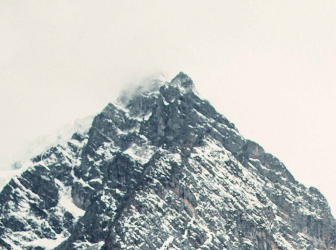 Peak of a mountain